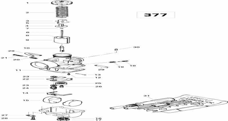 snowmobile  Skandic 380, 1996  -  377
