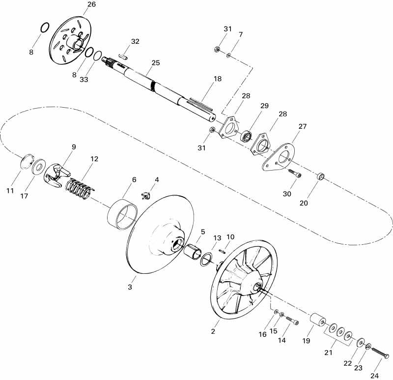 �������� Skidoo Skandic 380, 1996 ������ - Driven Pulley