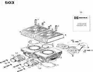 01-     503 (01- Cylinder And Exhaust Manifold 503)