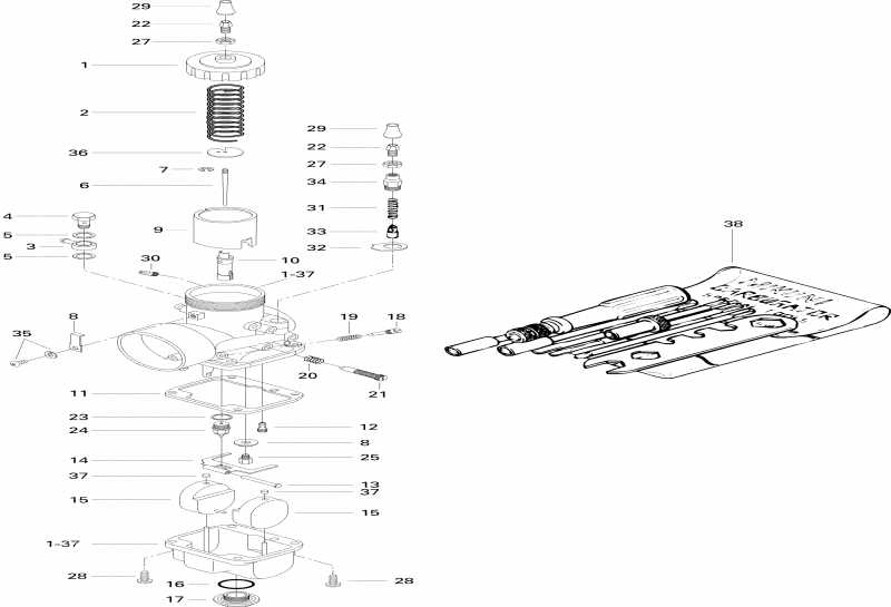  SKIDOO  Skandic Wide Track, 1996 - Carburetor