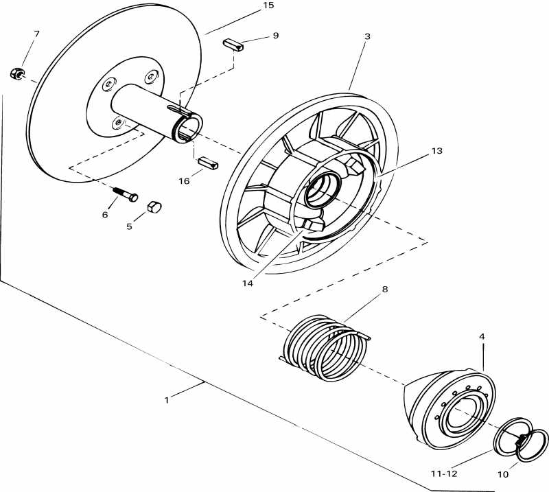 snowmobile - Driven Pulley