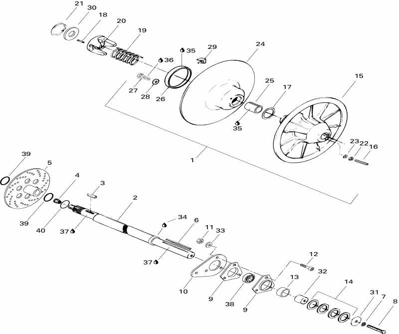 ��������  Summit 583, 1996 ������ - Driven Pulley 583