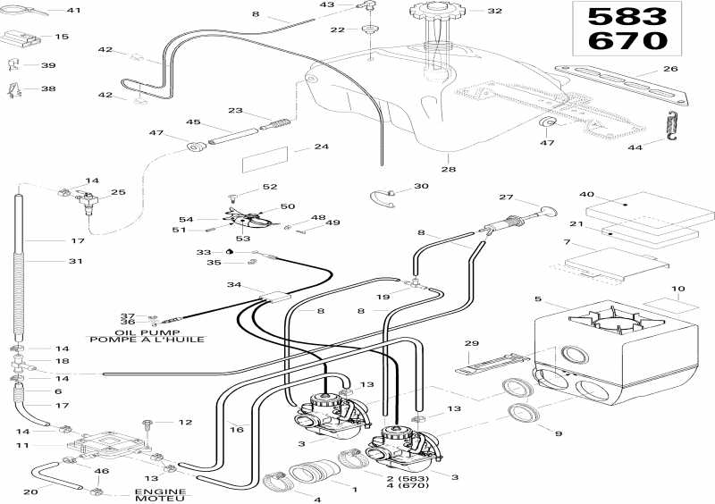 �������� Skidoo Summit 670, 1996 - Fuel System 670
