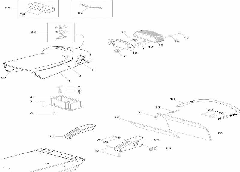 snowmobile ski-doo - Seat