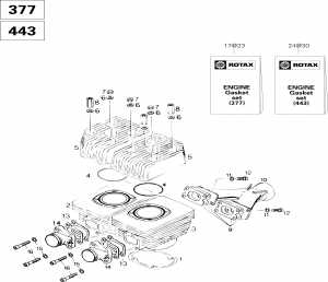 01-     377 (01- Cylinder And Exhaust Manifold 377)