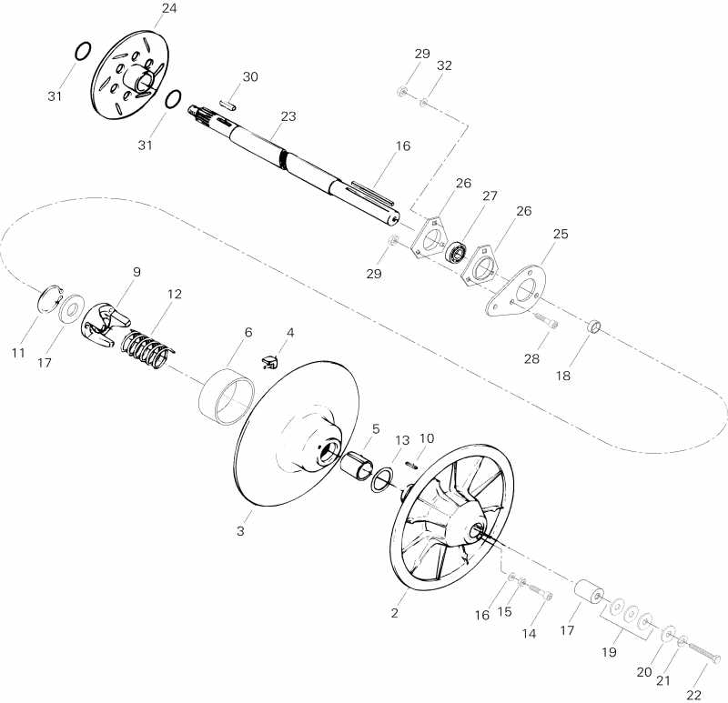 Touring E, 1996  - Driven Pulley