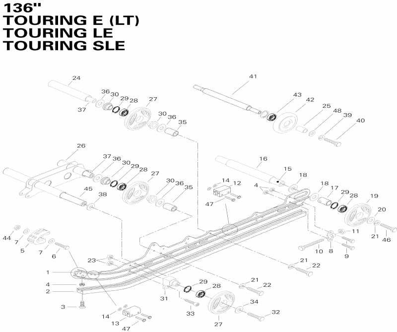    Touring E LT, 1996 - Rear Suspension E Lt