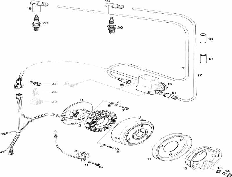  Ski Doo Touring LE, 1996  - Magneto Le, Sle