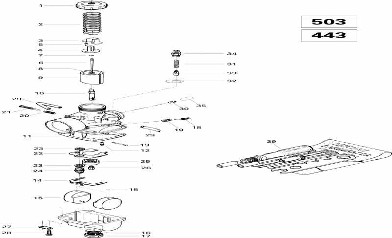 ��������  Touring SLE, 1996 - Carburetor 503