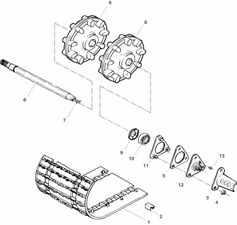 snowmobile Ski-doo - Drive System Le, Sle