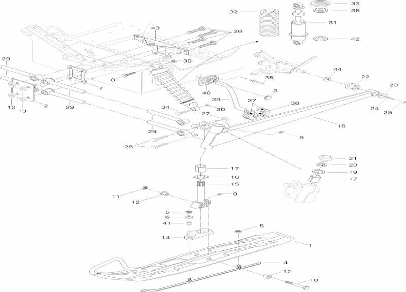 �������� ski-doo Touring SLE, 1996 - �������� �������� � ���� Sle