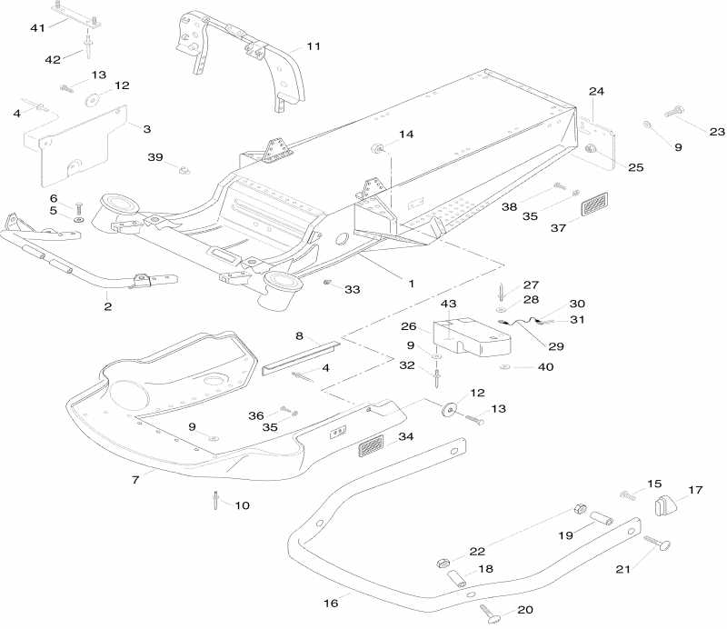  Skidoo Tundra II LT, 1996 - Frame