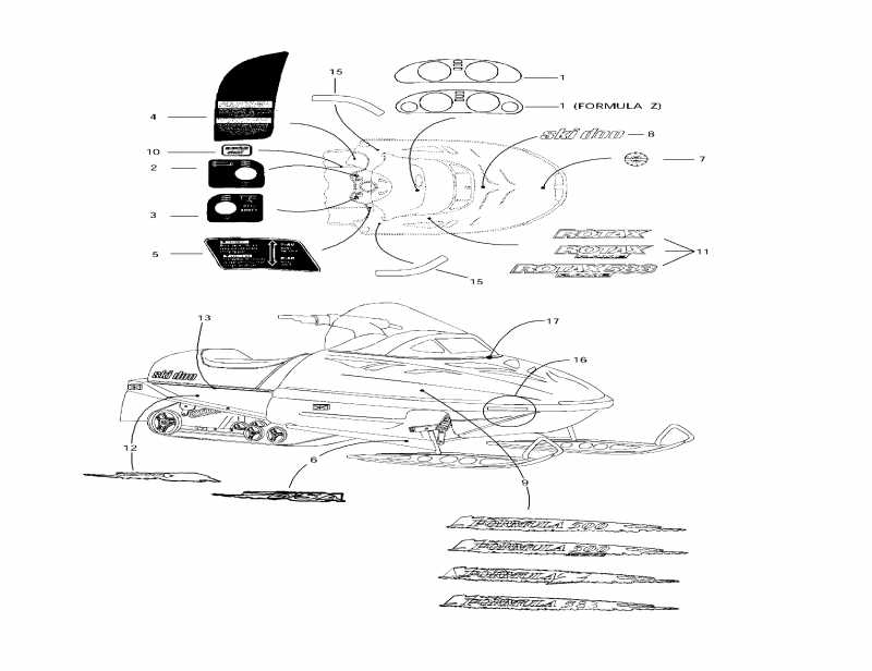 snowmobile Ski Doo Formula 500, 1997 - 