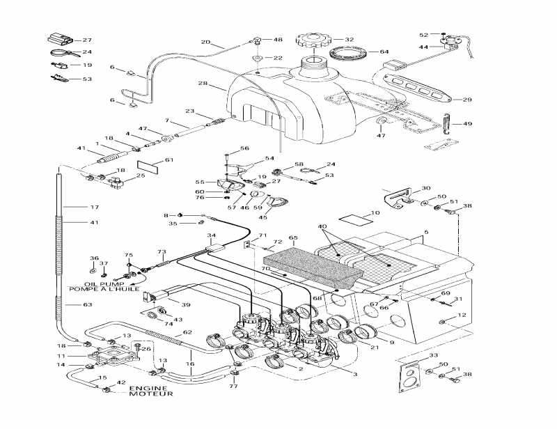 snowmobile BRP  Formula III, 1997 - Fuel System (599)