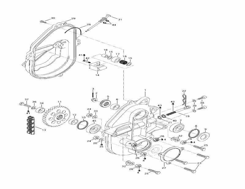 Ski-doo Formula III, 1997 - Chaincase