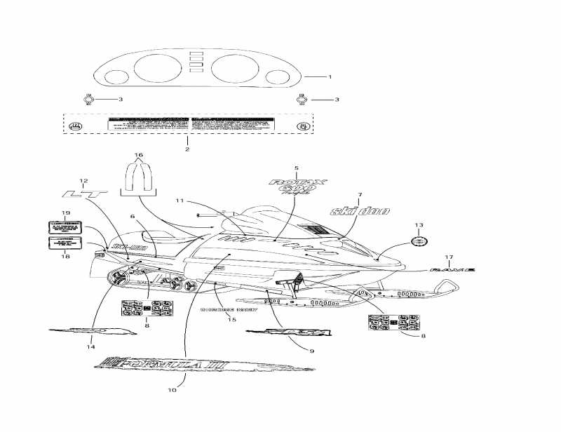 snowmobile ski-doo Formula III, 1997  - 