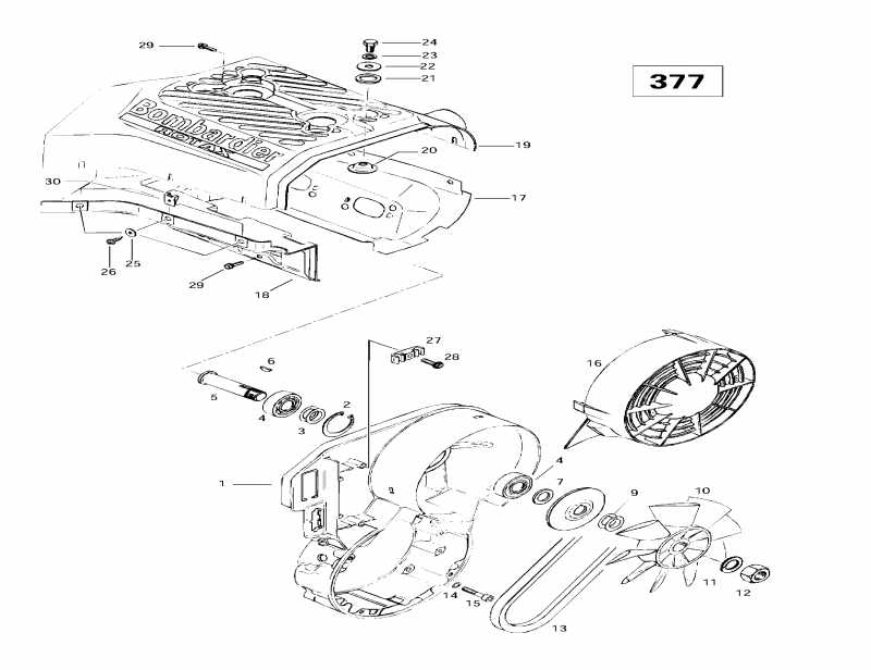  Ski-doo Formula S, 1997 - Cooling System Fan (377)