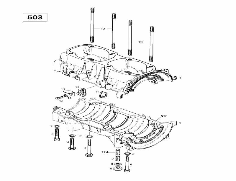  ski-doo Formula Sl, 1997  - Crankcase (503)