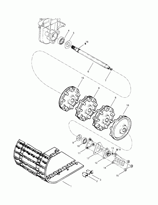   Grand Touring 500/583, 1997  - Drive Axle  Track