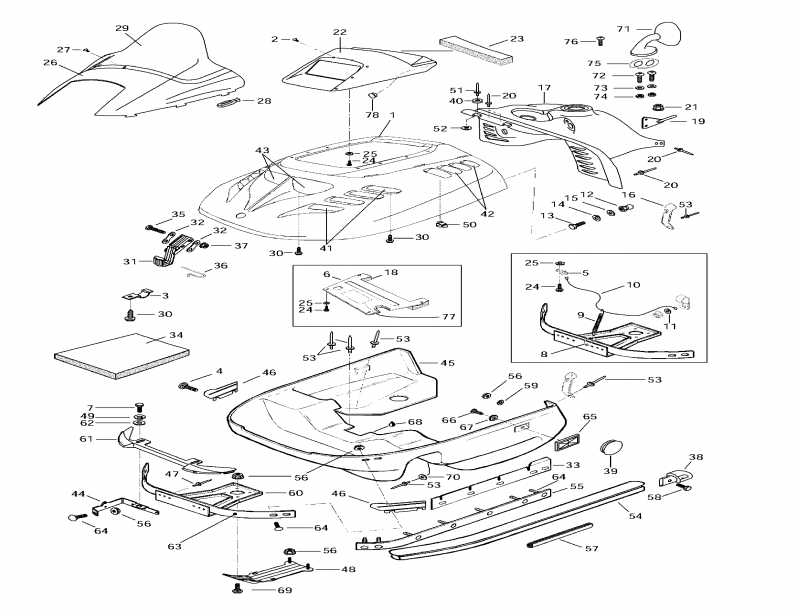  Skidoo Grand Touring SE, 1997  - Cab, Console