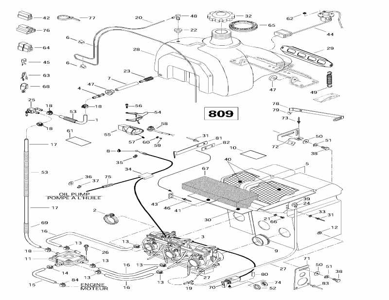 snowmobile Skidoo - Fuel System (809)