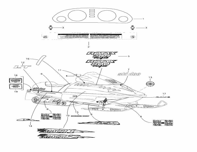  BRP Mach Z, 1997  - Decals