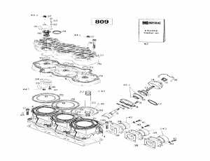 01- ,   (809) (01- Cylinder, Exhaust Manifold (809))