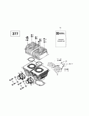 01- ,     (377) (01- Cylinder, Intake Exhaust Manifold (377))