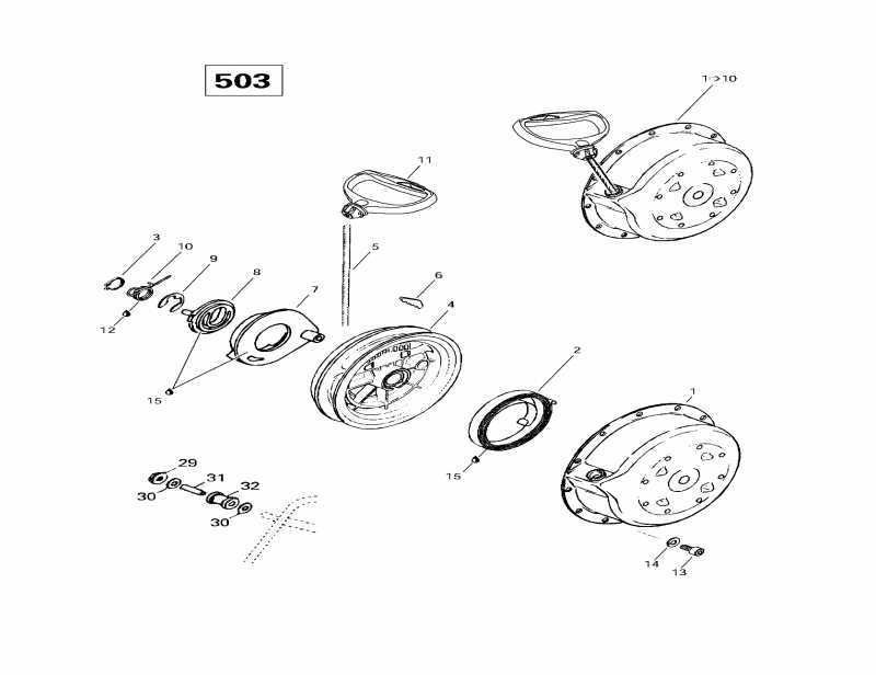    Skandic Super Wide Track, 1997 - Rewind Starter (503)