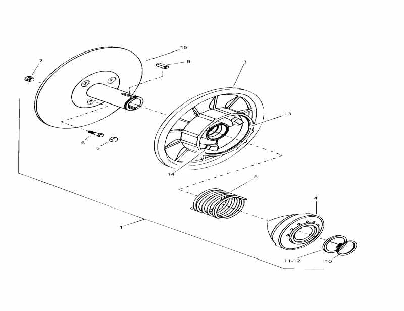  Ski-doo  Skandic Super Wide Track, 1997 - Driven Pulley