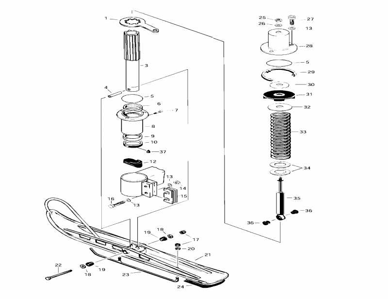 snowmobile ski-doo ����������� Skandic Wide Track, 1997 - �������� �������� � ����