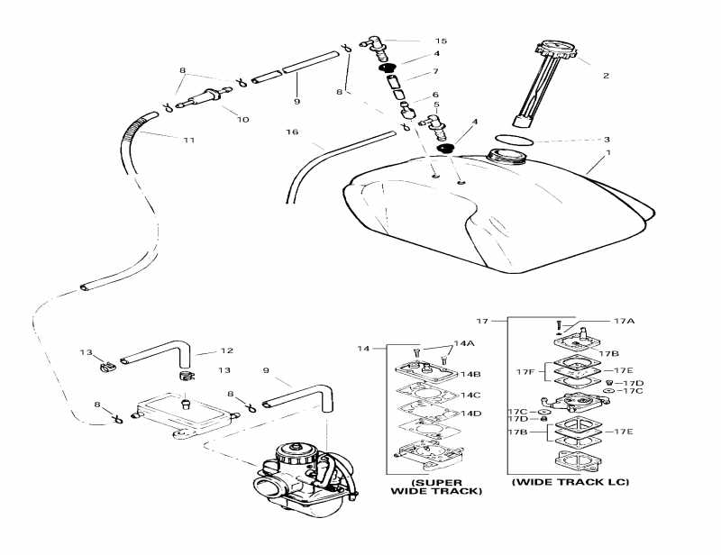   Skandic Wide Track LC, 1997  - Fuel System