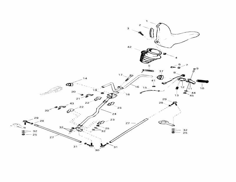 ski-doo  Skandic Wide Track LC, 1997 - Steering System