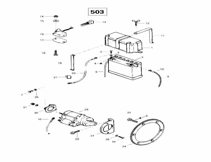  ski-doo  Skandic Wide Track LC, 1997 - Electrical System (503)