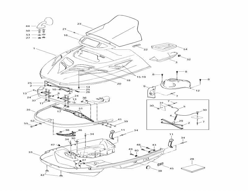  Ski-doo Touring E LT, 1997 - Cab, Console