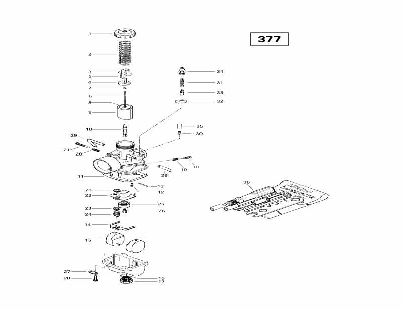  Skidoo Touring SLE, 1997  - Carburetors (377)