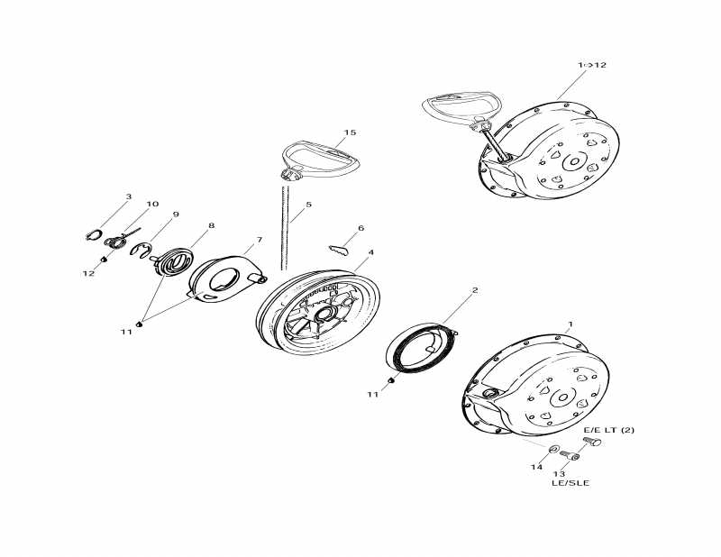 snowmobile Ski-doo - Rewind Starter