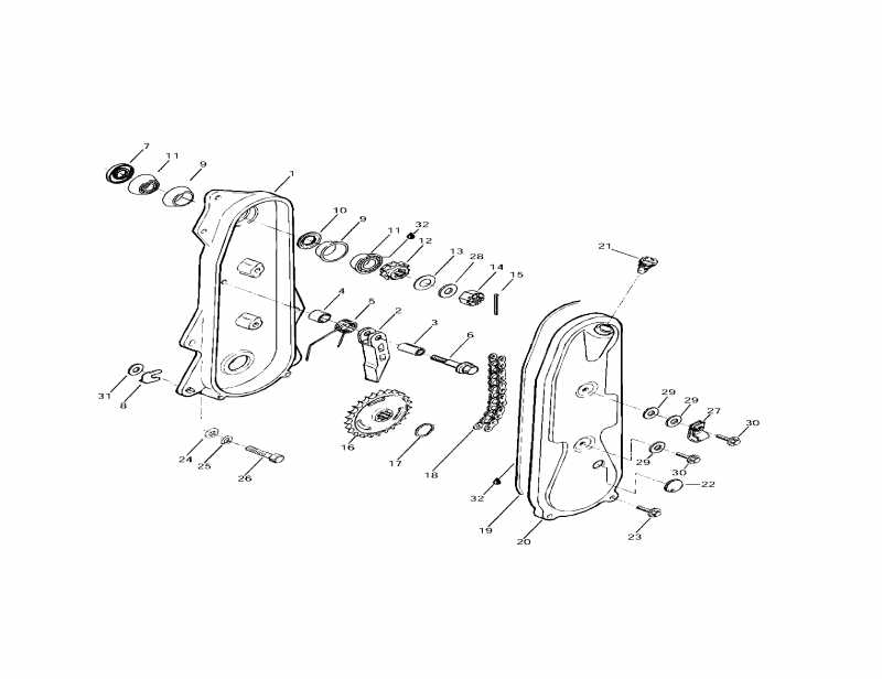 Ski-doo Tundra II LT, 1997  - Chaincase