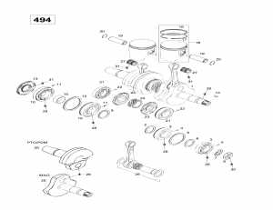 01-    (494) (01- Crankshaft And Pistons (494))