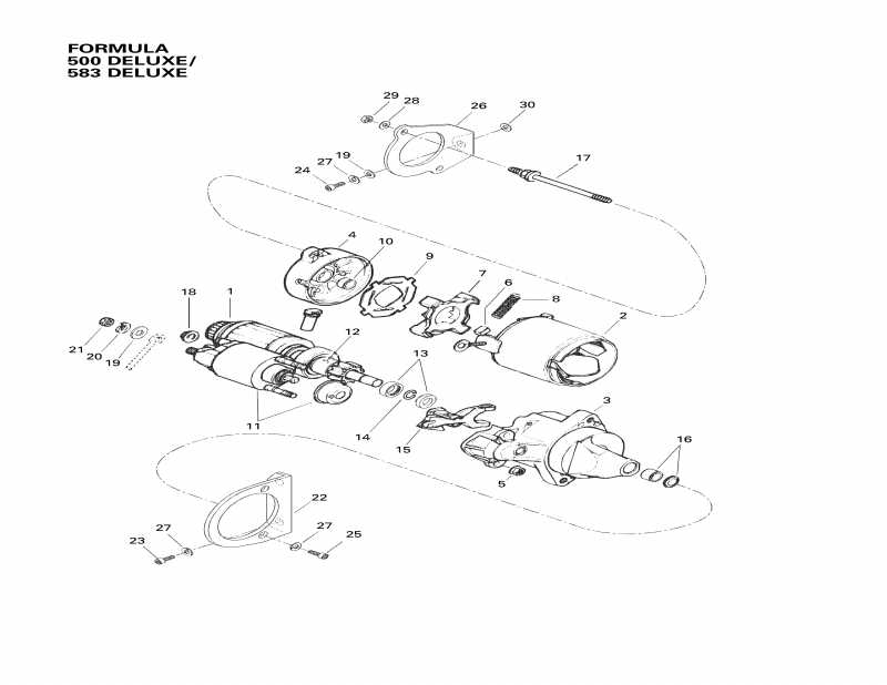 snowmobile Skidoo  Formula 500, 1998 - Electric Starter