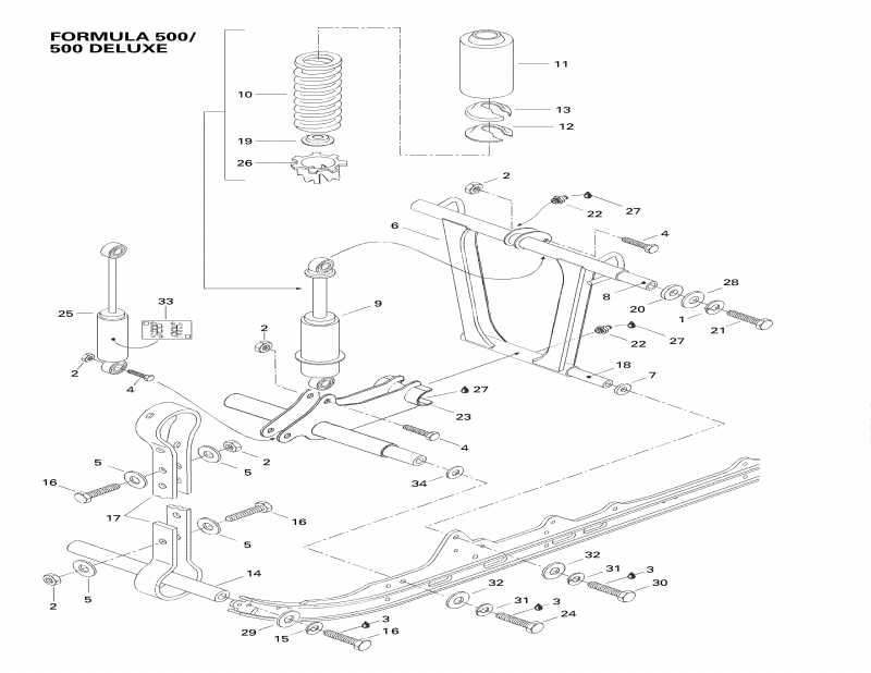    Formula 583 Deluxe, 1998 - Front Arm, Rear Suspension