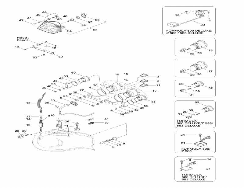 Skidoo Formula 583 Deluxe, 1998 ������ - Electrical System