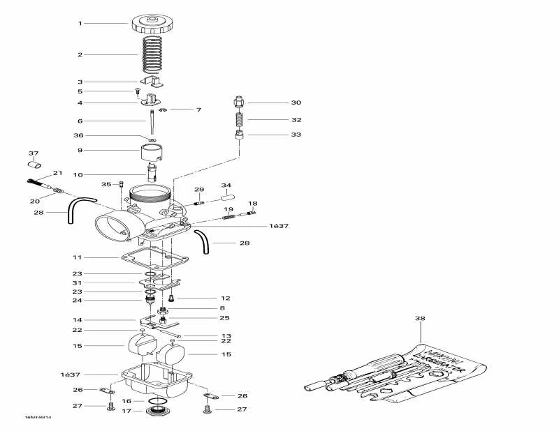  BRP Formula III 600 LT, 1998 - Carburetors