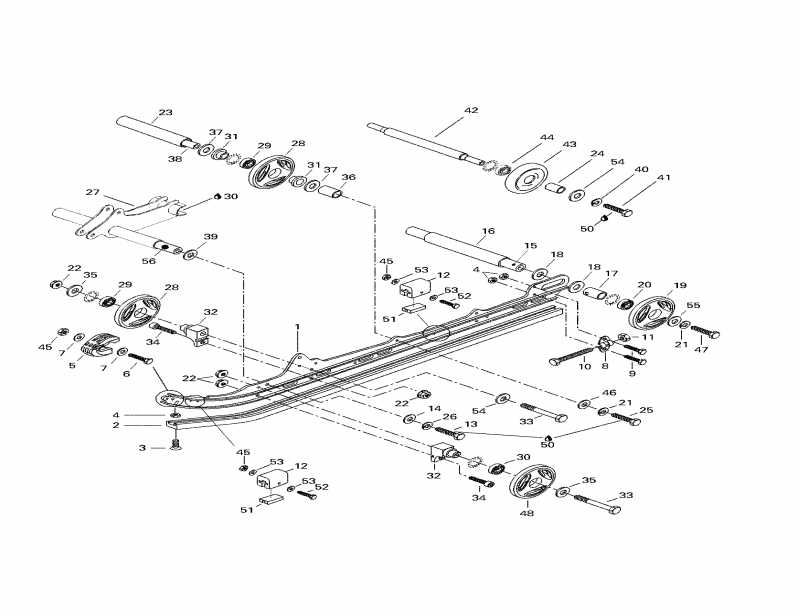 Skidoo Formula S, 1998 - Rear Suspension