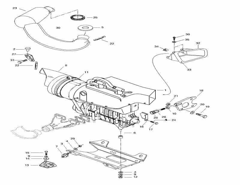 Skidoo  Formula S Electric, 1998 -  Sport  Muffler