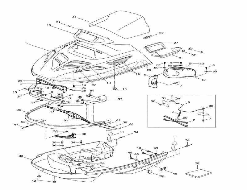 ski-doo Formula S Electric, 1998 ������ - Cab, Console