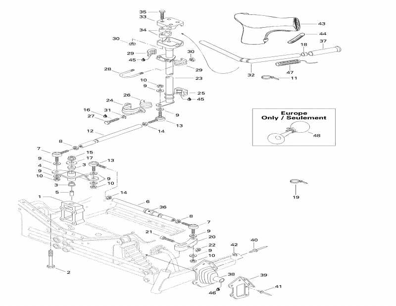 snowmobile SkiDoo Formula Z 583, 1998 ������ - ������� ������� System