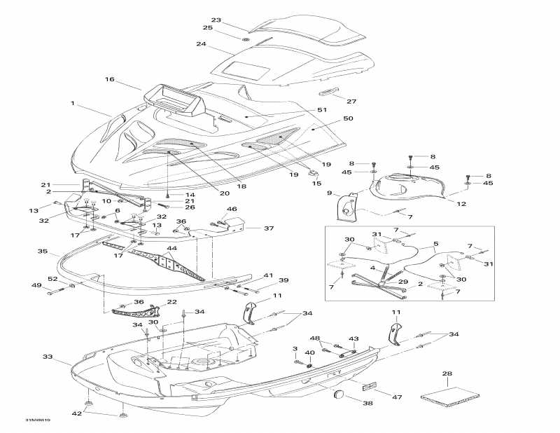 Skidoo Formula Z 670, 1998 - Cab, Console