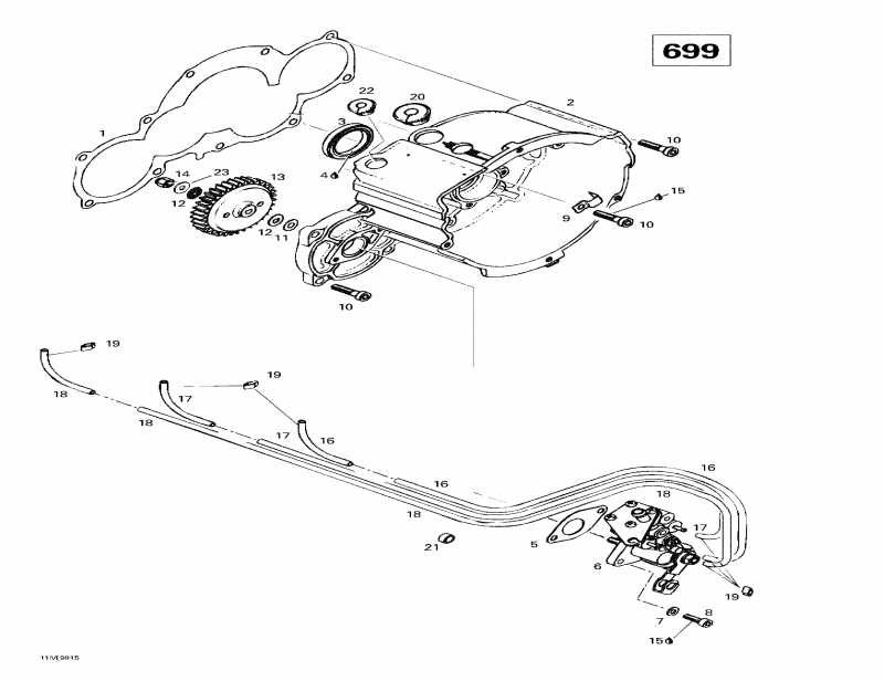snowmobile Ski-doo - Ignition Housing Oil Pump (699)