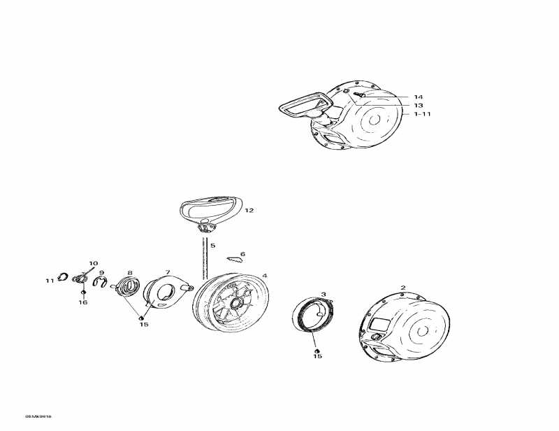 Ski-doo ������ Mach Z, 1998 - Rewind Starter